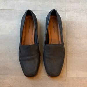 Womens Black Slip-On Loafers